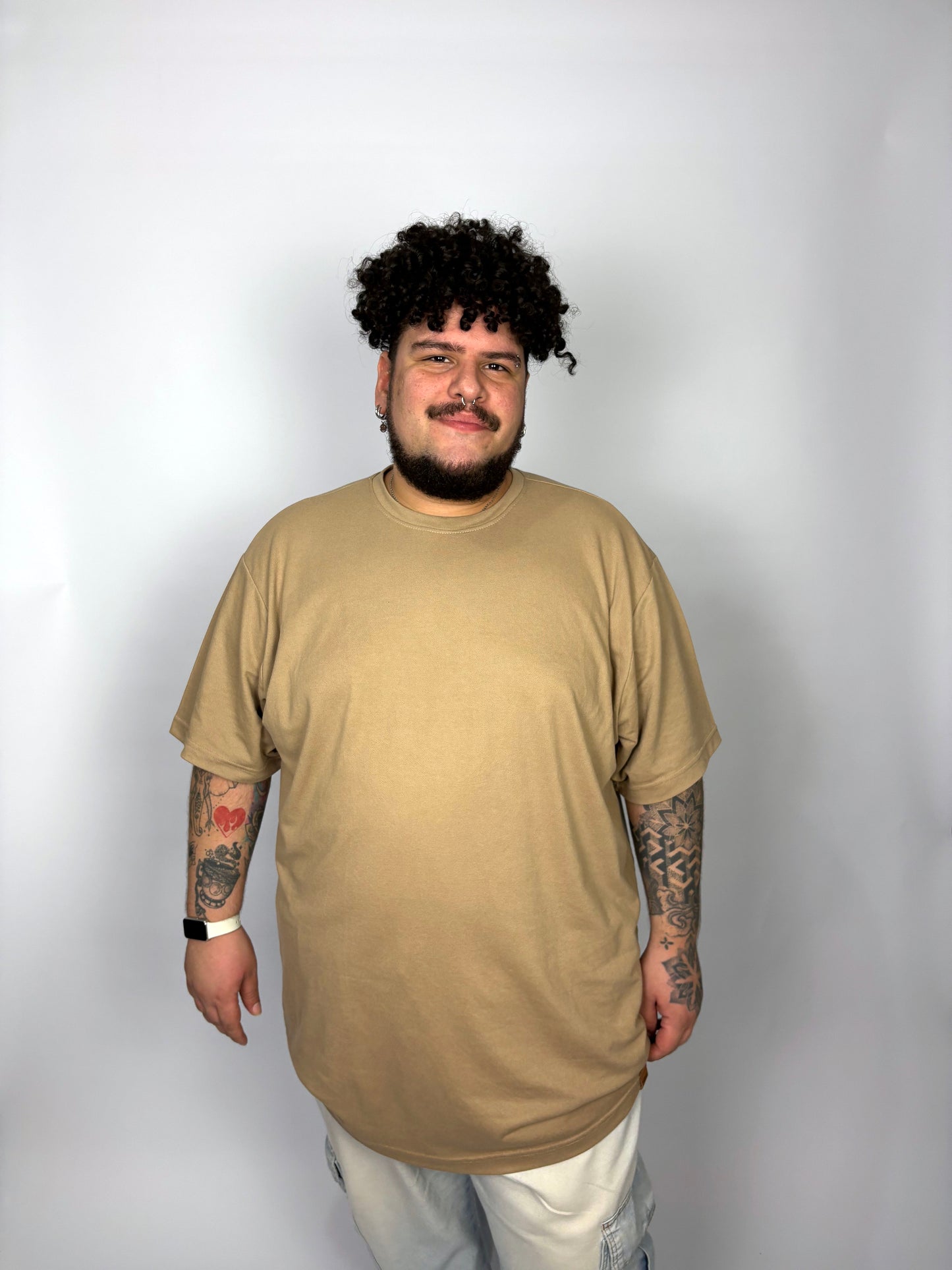 Camiseta Manga Curta Texturizada