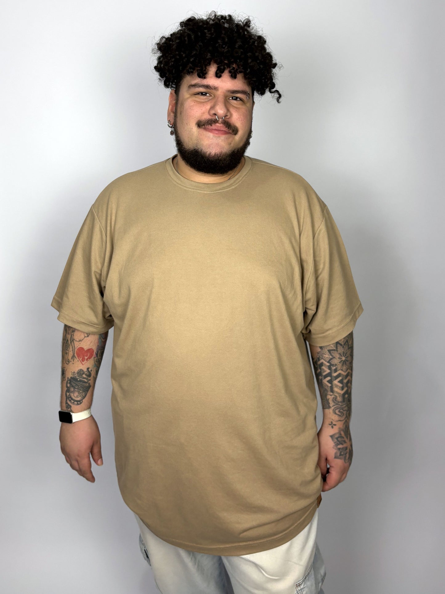 Camiseta Manga Curta Texturizada