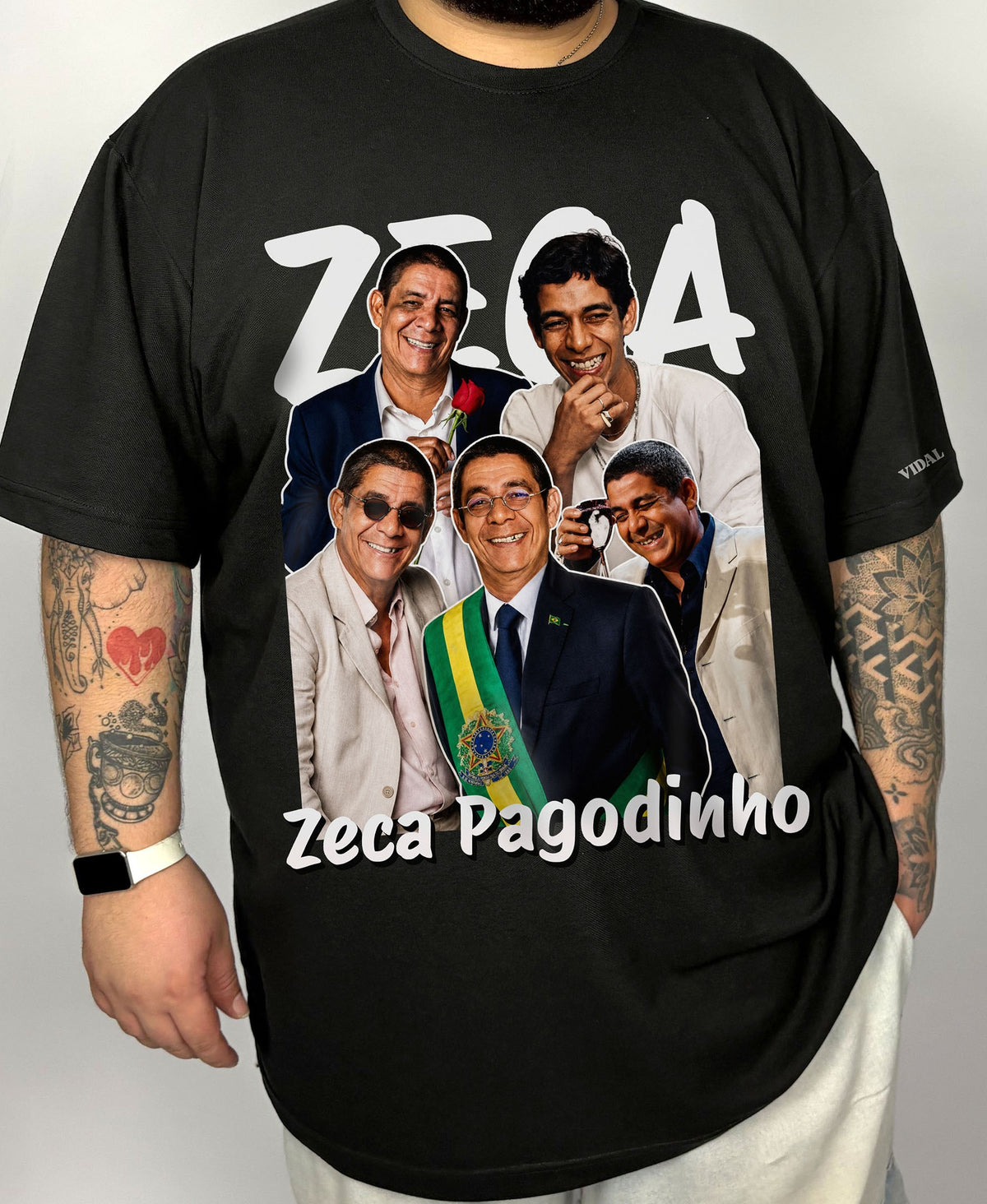 Camiseta Manga Curta Zeca Pagodinho